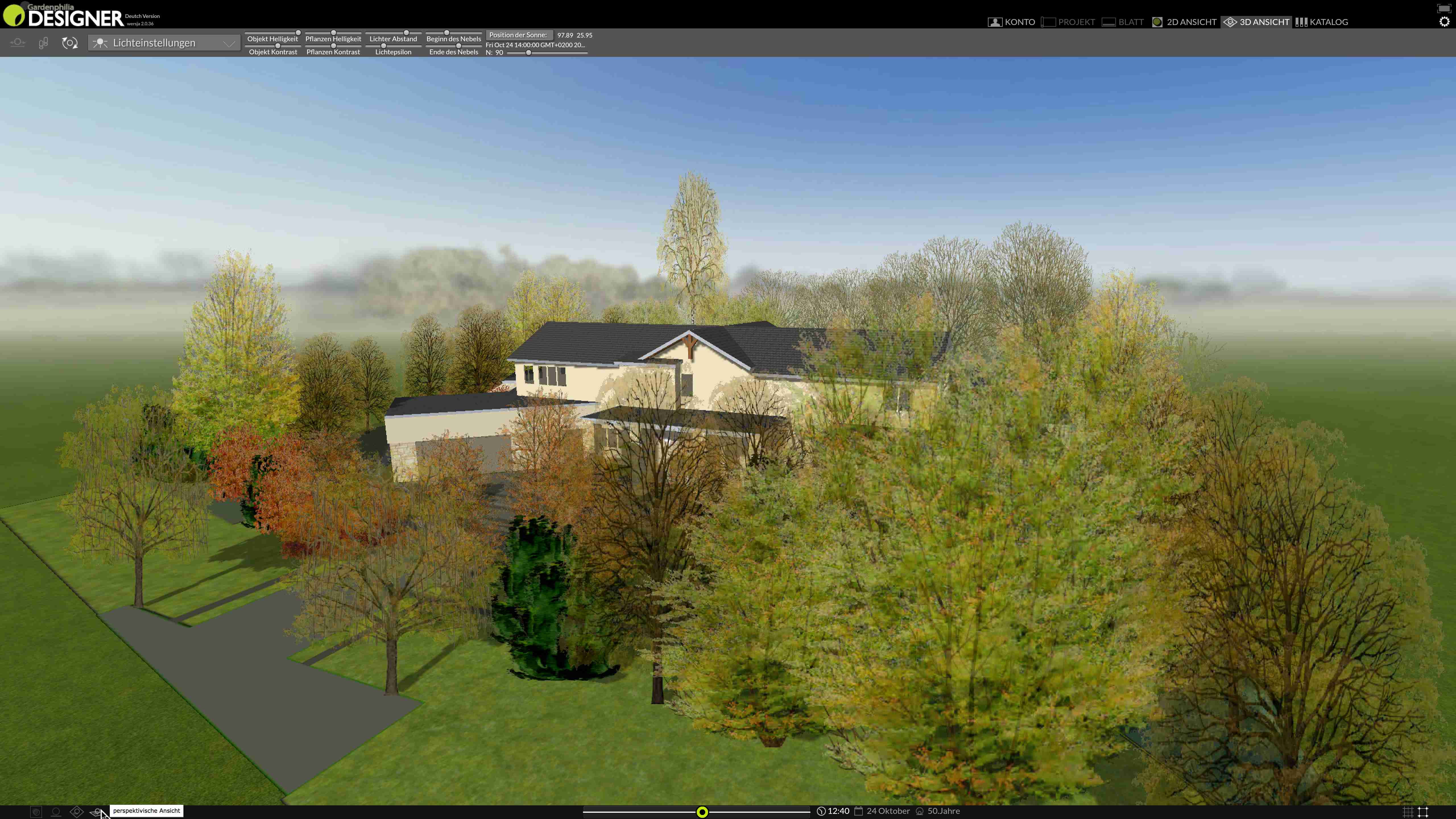 Gardenphilia DESIGNER professional software for garden and greenery 3D design
